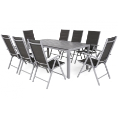 Zahradní nábytek Ibiza Alu Silver Mat  / Grey  8+1