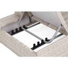 Sofa Milano 2 v 1 z technoratanu  Beige / Beige