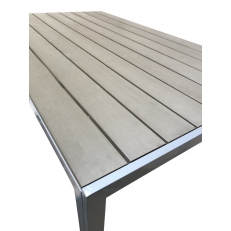 Zahradní nábytek Alu Roxas 6+1 Silver / Taupe - 2. jakost