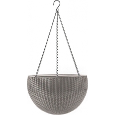 Závěsný květináč KETER Hanging Sphere - Sand Grey