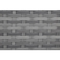 Rohová sedací souprava z technoratanu Panama Grey / Light Grey pravá
