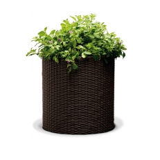 KETER Květináč Cylinder Planter M - hnědý