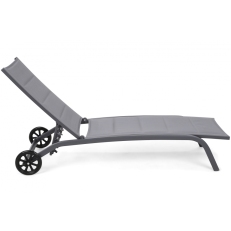 Zahradní lehátko Ibiza Alu Grey / Grey
