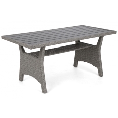 Rohová sedací souprava z technoratanu Lagos Muddy Grey / Black Melange
