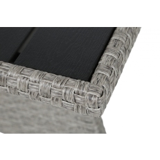 Rohová sedací souprava z technoratanu Lagos Muddy Grey / Black Melange