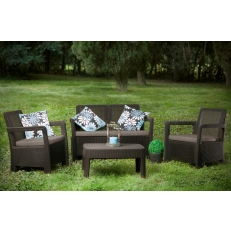 Zahradní set KETER TARIFA Lounge set - hnědý