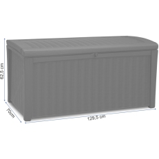 Zahradní úložný box Keter Borneo - 416 L - 70 x 129,5 x 62,5 cm - antracit
