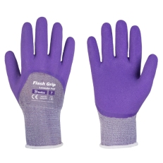 Ochranné rukavice Bradas FLASH GRIP LAVENDER FULL latex, vel. 7