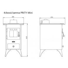 Krbová kamna PRITY MINI