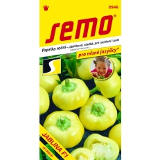 Paprika zel. sladká F1 - Jablina rychl,pole 15s - série JAZÝČKY