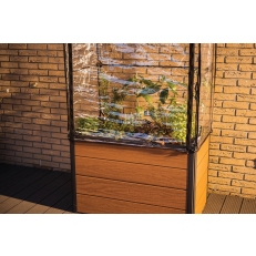 Vyvýšený záhon KETER Maple Green House - šedý