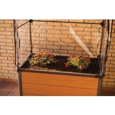 Vyvýšený záhon KETER Maple Green House - šedý