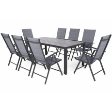 Zahradní nábytek Ibiza Alu Grey / Grey 8+1