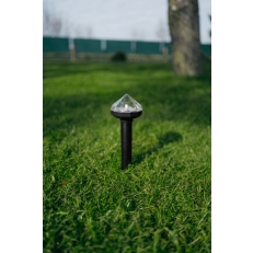 Solární odpuzovač / plašička krtků a hlodavců - LED lampa / ABS diamant
