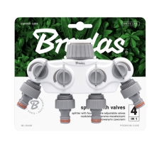 Čtyřcestný rozdělovač Bradas White Line SOLID s ventily pro kohout 1" nebo 3/4"