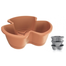 Květináč na bylinky RESPANA TRIO 40 cm, (sada 3 ks) - terakota