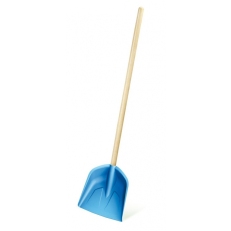 Dětská lopata LOAD BABY, dřevěná násada 74 cm - světle modrá