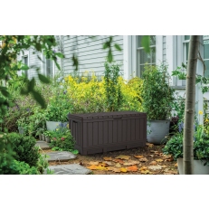 Zahradní úložný box KETER Kentwood 350 L - 128 x 54 x 59 cm - hnědý