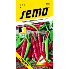 Paprika zeleninová pálivá chili - Damián červená 0,4g /SHU 35 000/