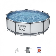 Bazén Steel Pro Max 3,66 x 1 m - 56418 + filtrace a schůdky
