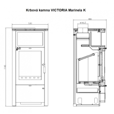 Krbová kamna VICTORIA Marinela K