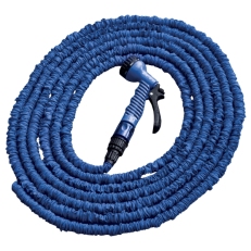 Komplet flexibilní zahradní hadice TRICK HOSE 5-15 m - modrá