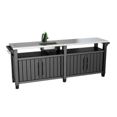 Zahradní kuchyň KETER Unity Chef 415 L - 237 x 51,3 x 89,4 cm - grafitová