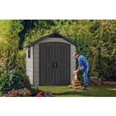 Zahradní domek Keter Premier 757 - 252 x 223,5 x 228 cm - šedohnědý