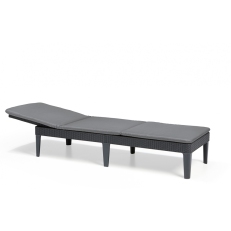 Lehátko KETER Jaipur s polstrem - 187 x 58 x 29 cm - grafit