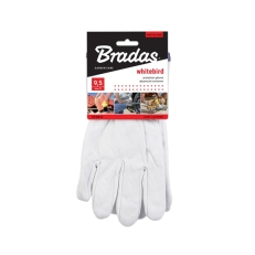 Ochranné kožené rukavice Bradas Whitebird/ kozinka - 9,5