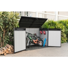Zahradní úložná skříň KETER Premier Jumbo - 190,5 x 109,31 x 132,5 cm - šedá
