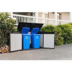 Zahradní úložná skříň KETER Premier Jumbo - 190,5 x 109,31 x 132,5 cm - šedá