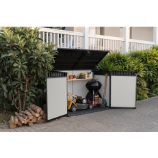 Zahradní úložná skříň KETER Premier Jumbo - 190,5 x 109,31 x 132,5 cm - šedá