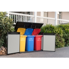 Zahradní úložná skříň KETER Premier Jumbo - 190,5 x 109,31 x 132,5 cm - šedá