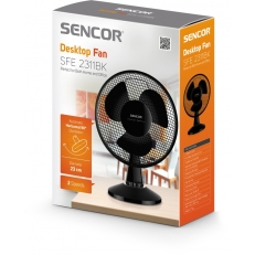 Stolní ventilátor SENCOR SFE 2311BK - černý