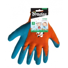 Dětské latexové ochranné rukavice Bradas ORANGE, vel. 3