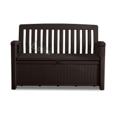 Zahradní lavice Keter Patio 227 L - 138,6 x 63,5 x 88 cm - hnědá