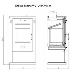 Krbová kamna VICTORIA Vision
