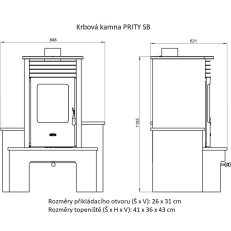 Krbová kamna s výměníkem PRITY SB W10