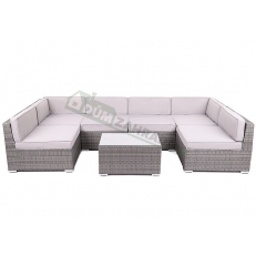 Zahradní rohová sedací souprava Kansas Maxi Light Grey
