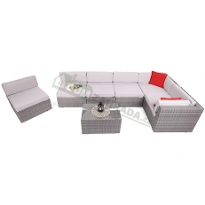 Zahradní rohová sedací souprava Kansas Maxi Light Grey