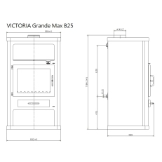 Krbová kamna s výměníkem VICTORIA Grande Max B25