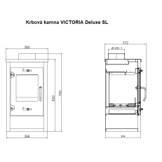 Krbová kamna VICTORIA Deluxe SL