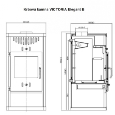 Krbová kamna s výměníkem VICTORIA Elegant B