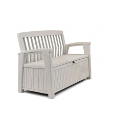 Zahradní lavice Keter Patio White 227 L