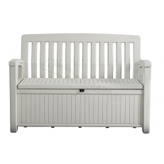 Zahradní lavice Keter Patio 227 L - 138,6 x 63,5 x 88 cm - bílá