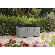 Zahradní box Keter Novel Storage - 340 L - 124 x 55 x 62,5 cm - černý / šedý