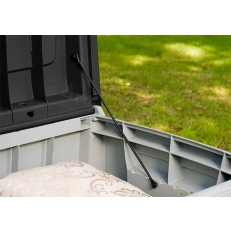 Zahradní box Keter Novel Storage - 340 L - 124 x 55 x 62,5 cm - černý / šedý