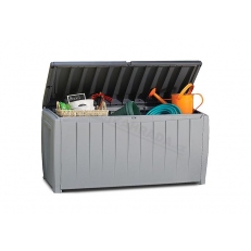 Zahradní box Keter Novel Storage - 340 L - 124 x 55 x 62,5 cm - černý / šedý