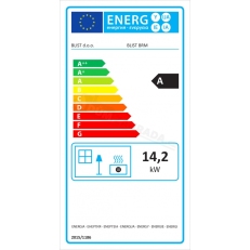 Krbová kamna Blist BRM - 14 kW s troubou na pečení - Antracit